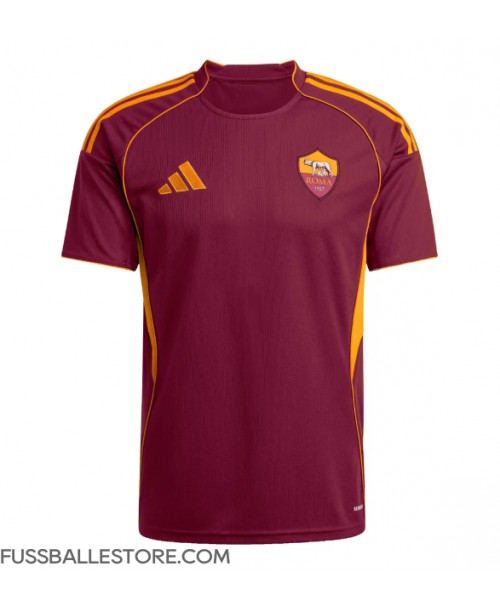 Günstige AS Roma Lorenzo Pellegrini #7 Heimtrikot 2025-26 Kurzarm Günstige AS Roma Lorenzo Pellegrini #7 Heimtrikot 2025-26 Kurzarm